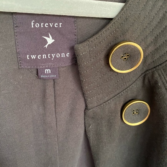 Forever 21 Grey bubble hem overcoat - Picture 8 of 8